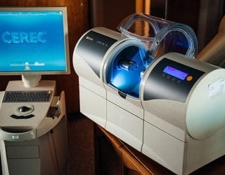 CEREC software and milling machine