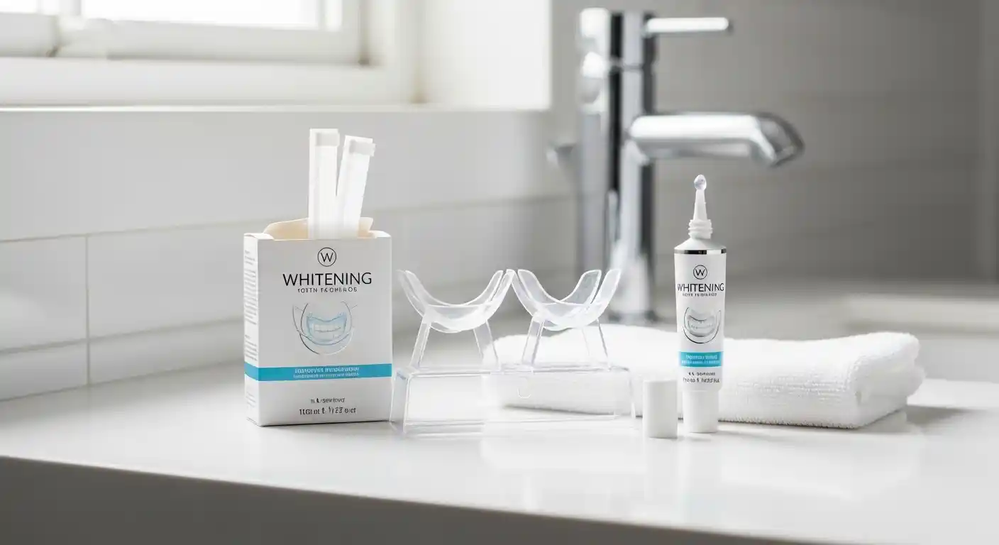 Cross-section of a tooth showing enamel, dentin, and whitening gel effect, illustrating safe whitening in Gilbert, AZ