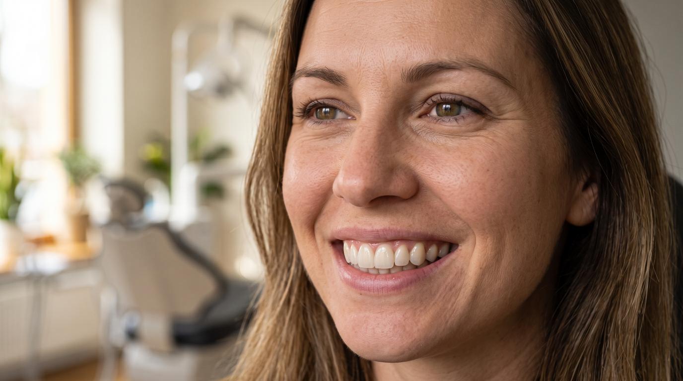 Natural-looking porcelain veneers with realistic tooth proportions