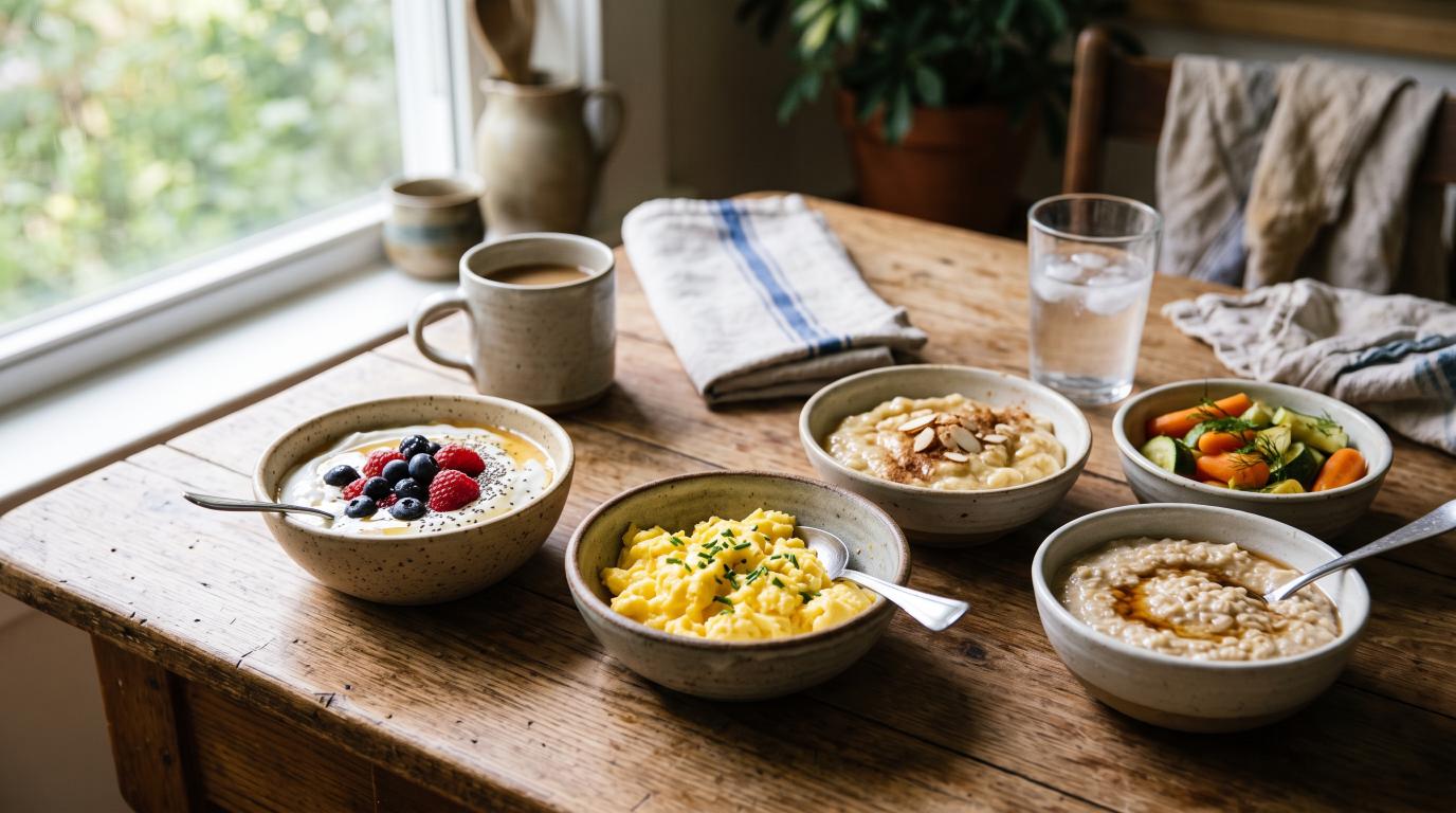 Soft braces-friendly foods prepared for someone wearing dental braces